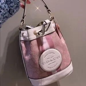 Bags | Coach Dempsey Bucket Bag 19 In Signature Jacquard  display picture 3